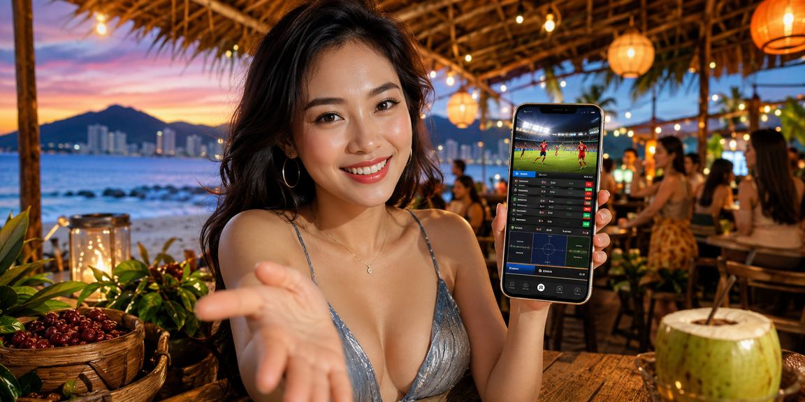 Người dùng theo dõi cá cược thể thao bên ly cà phê tại Nha Trang